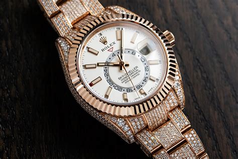 luxury rolex diamond watch